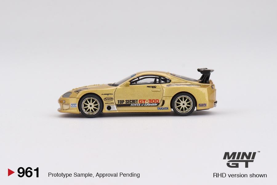 MINI GT 1/64 Toyota Supra (A80) Top Secret GT-300 Top Secret Gold MGT00961-R