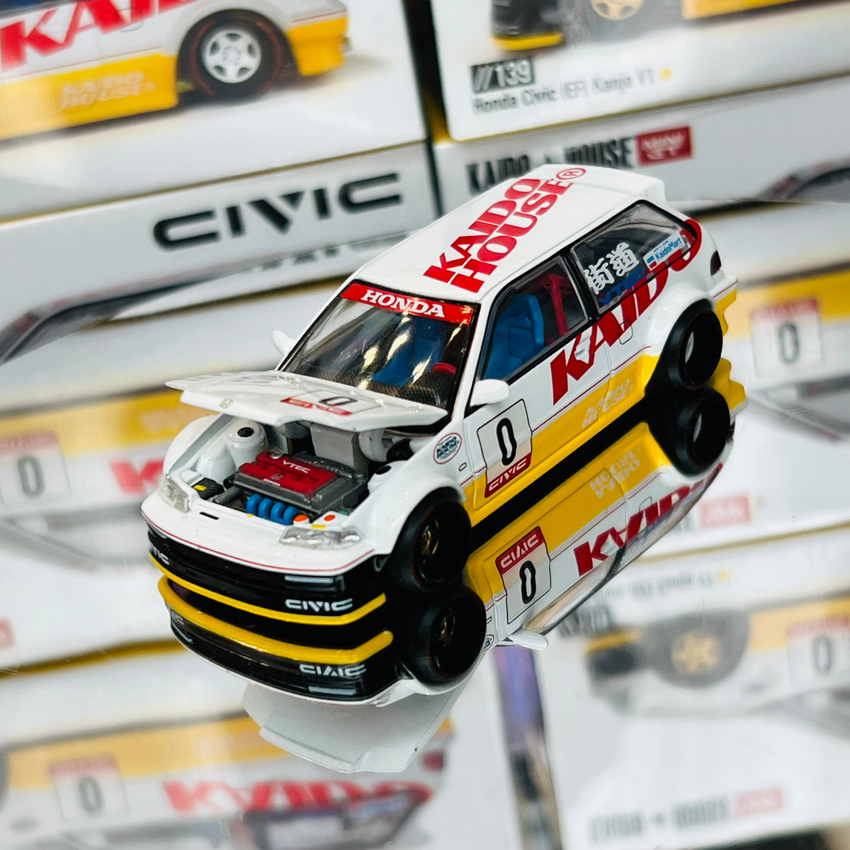 MINI GT x Kaido House 1/64 HONDA CIVIC (EF) KAIDO WORKS V1