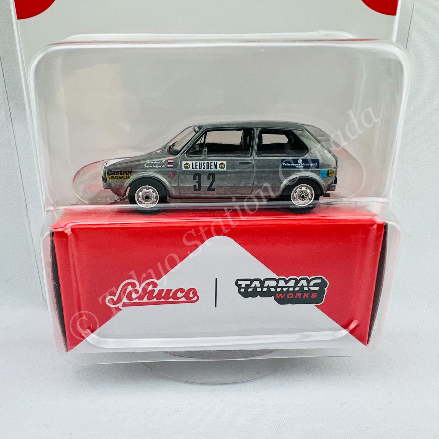 *CHASE CAR* Tarmac Works x Schuco 1/64 Volkswagen Golf I GTI Rally Monte Carlo 1983 Decal included T64S-008-MAR