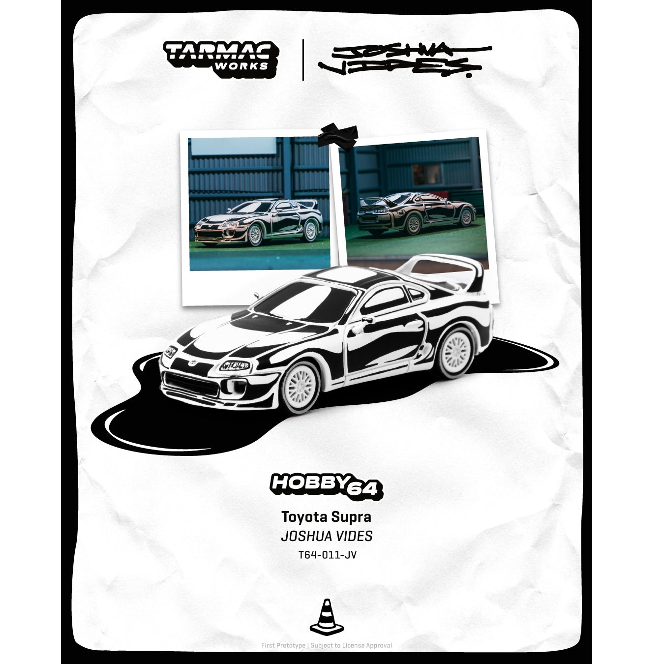 PREORDER TARMAC WORKS HOBBY64 1/64 Toyota Supra - Designed by JOSHUA VIDES T64-011-JV (Approx. Release Date : APR 2026 subject to manufacturer's final decision)