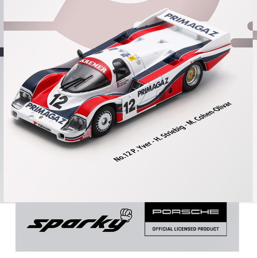 SPARKY 1/64 Porsche 956 No.12 Le Mans 24H 1986 P. Yver - H. Striebig - M. Cohen-Olivar Y324