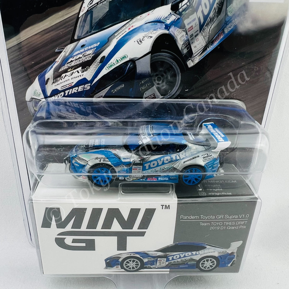 CHASE CAR* MINI GT 1/64 Pandem Toyota GR Supra V1.0 Team TOYO