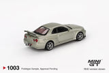 PREORDER MINI GT 1/64 Nissan Skyline GT-R (R34)  V-Spec II Nür Millenium Jade MGT01003-BL (Approx. Release Date : Q3 2025 subject to manufacturer's final decision)