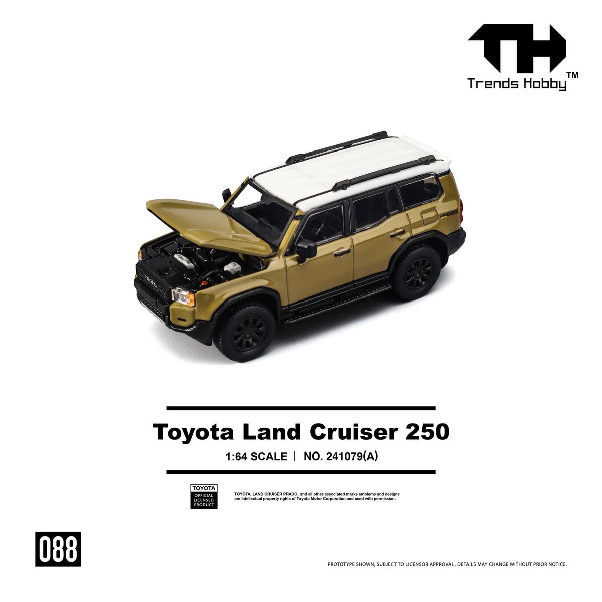 ■PREMIUM出品■LODGE創立120周年チャリティオークション製品 PREORDER Trends Hobby 1/64 Toyota Land Cruiser 250 - SAND