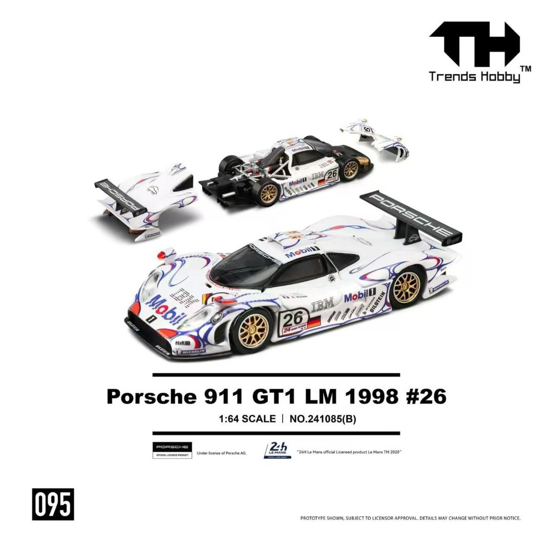 PREORDER Trends Hobby 1/64 Porsche 911 GT1 LM 1998 #26 241085B