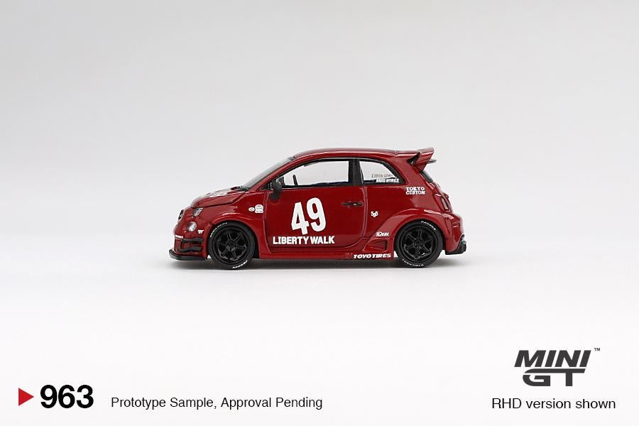 MINI GT 1/64 LB-WORKS x Abas Works ABARTH 595 Red MGT00963-BL