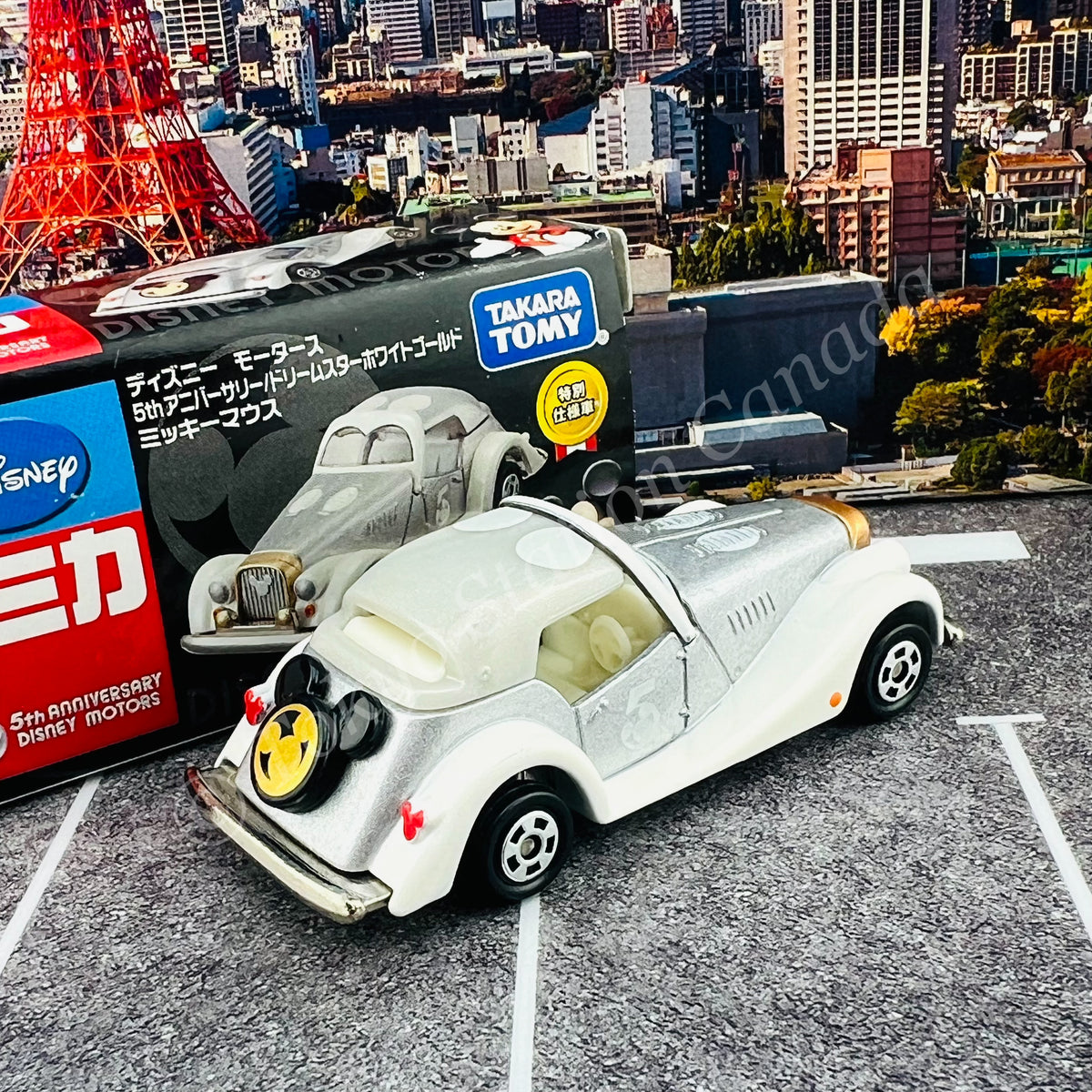 Tomica Disney Motors 5th Anniversary Dream Star White Gold Micky Mouse Tokyo Station 1024