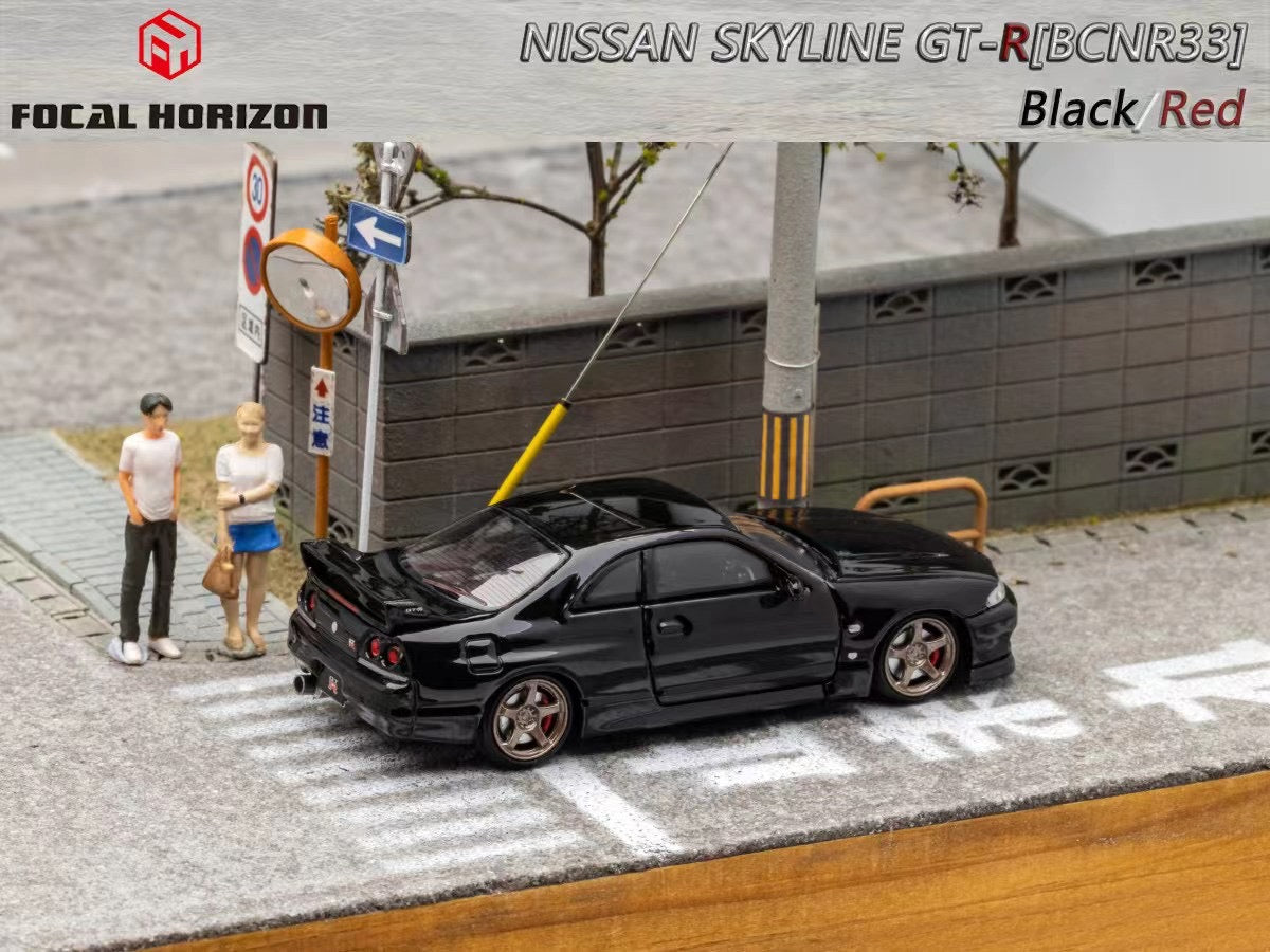 FOCAL HORIZON 1/64 Skyline R33 GT-R BLACK