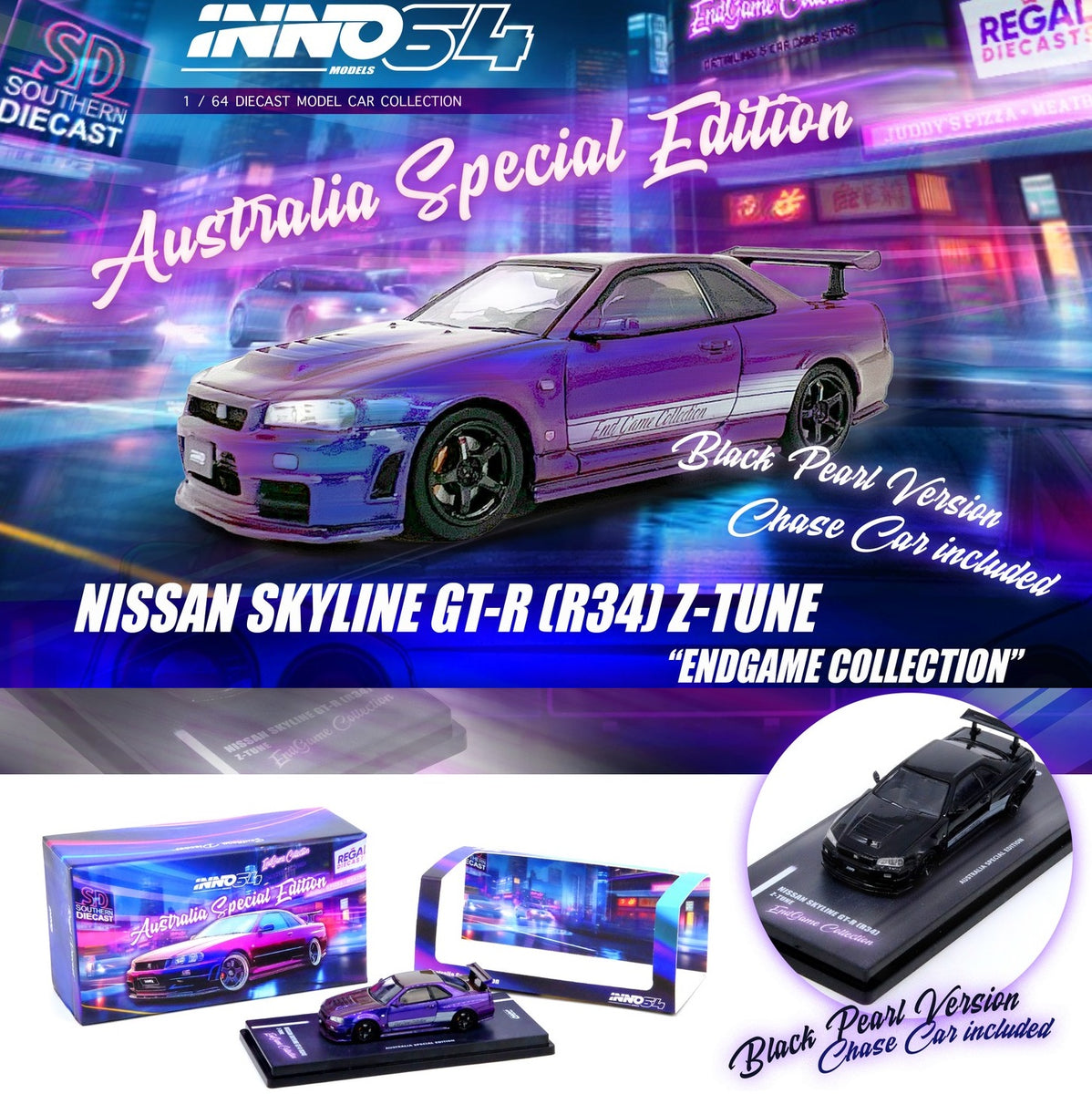 ミニカー SKYLINE GT-R R34 Limited Collection 1/64 MOTORHELIX 1/64 NISSAN SKYLINE GT-R (R34) Z-TUNE - Jade