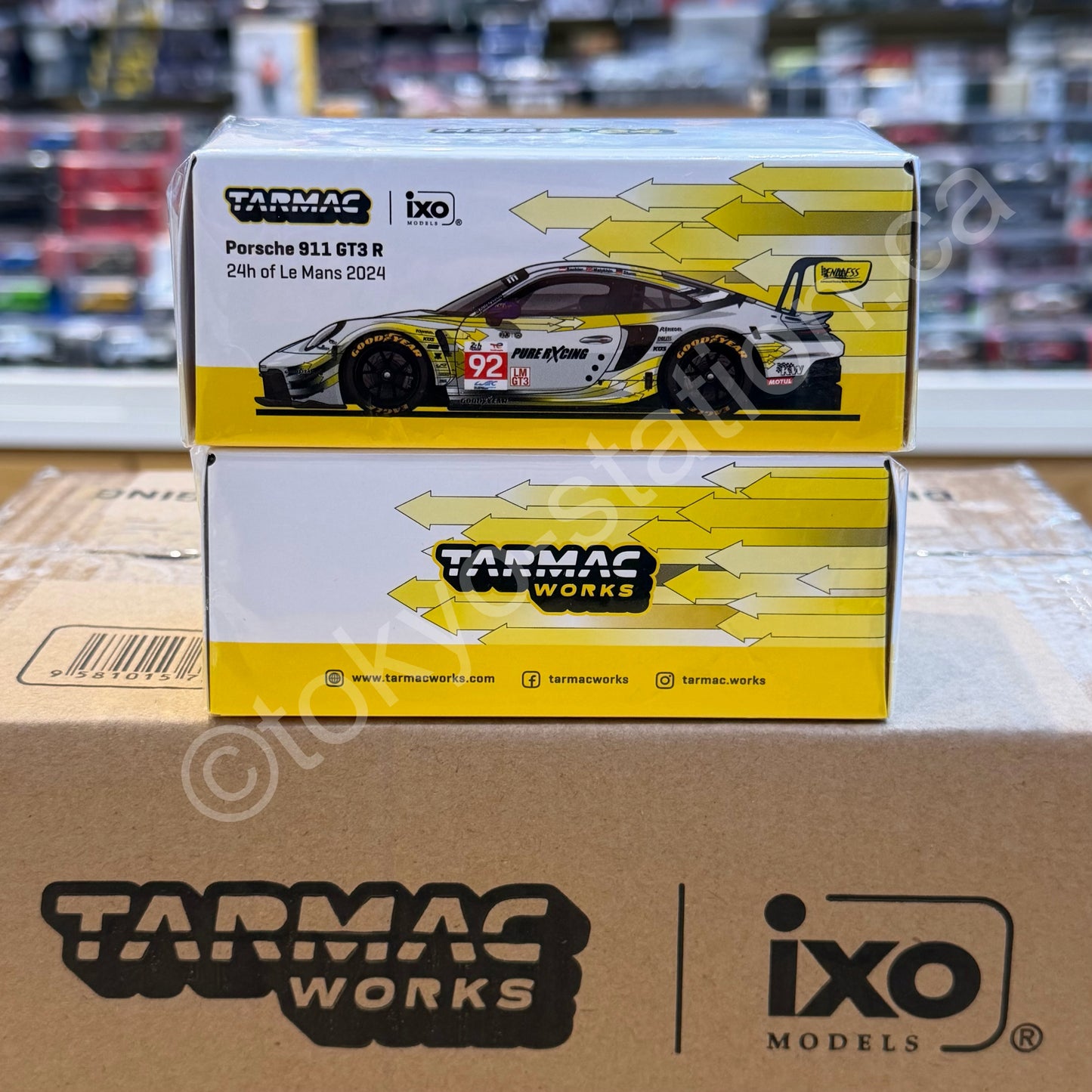 TARMAC WORKS 1/64 Porsche 911 GT3 R 24h of Le Mans 2024 K. Bachler / A. Malykhin / J. Sturm T64-084-24LM92 SPECIAL EDITION FOR 7-ELEVEN TAIWAN 2026 T64-084-24LM92