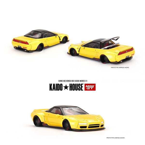 PREORDER MINI GT x Kaido House 1/64 Honda NSX Kaido Works V1 KHMG108 (Approx. Release Date : Q2 2024 subject to manufacturer's final decision)