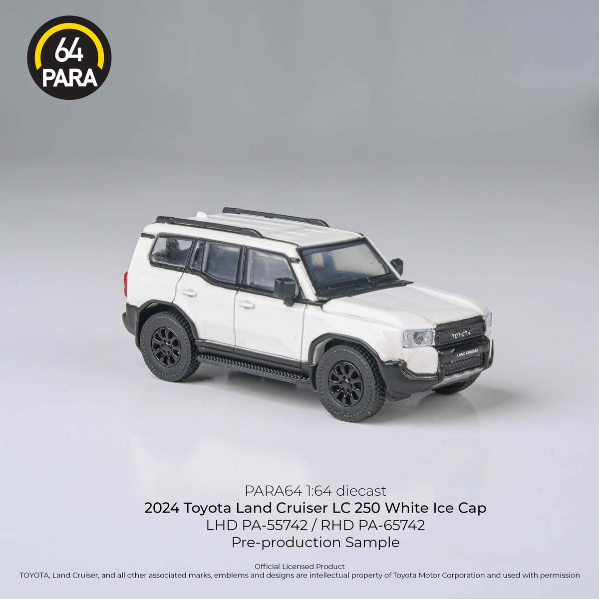 PREORDER PARA64 1/64 2024 Land Cruiser 250 White LHD PA-55742(Approx.  Release Date : SEPTEMBER 2024 subject to manufacturer's final decision)