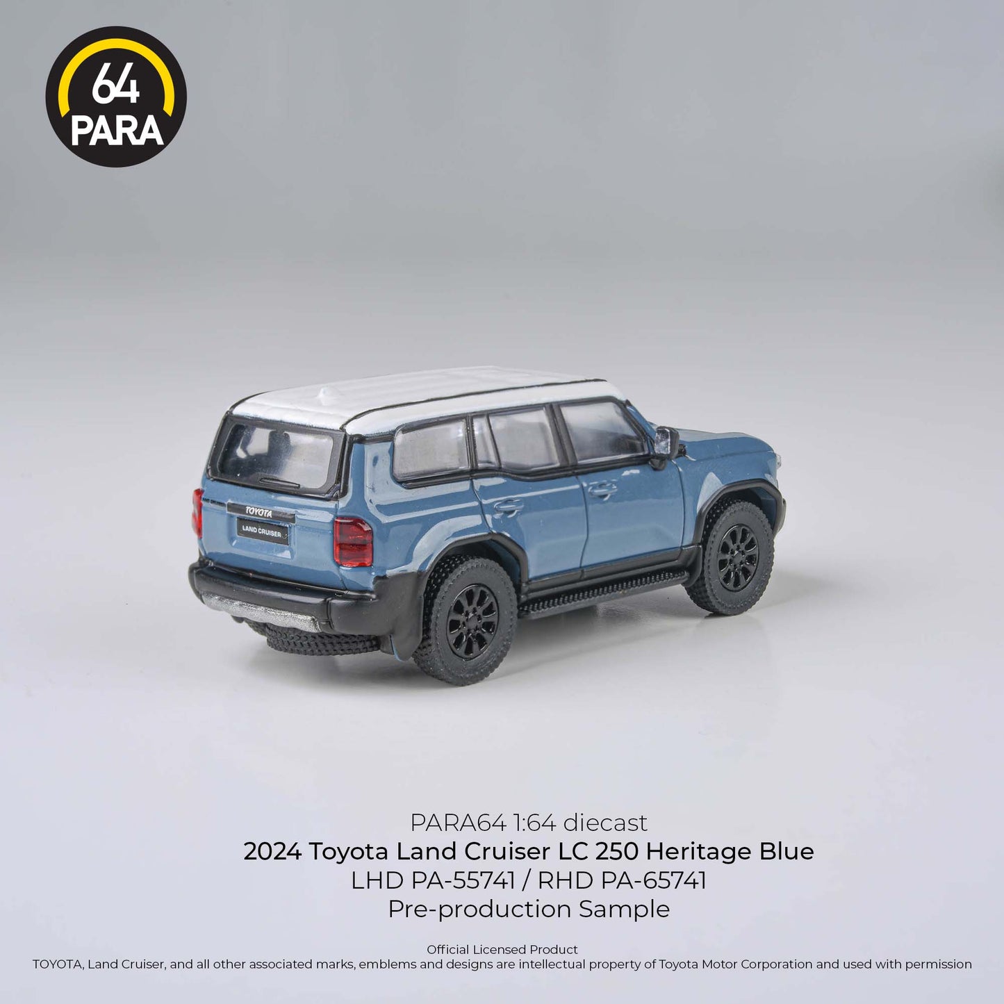 PARA64 1/64 2024 Land Cruiser 250 Blue LHD PA-55741