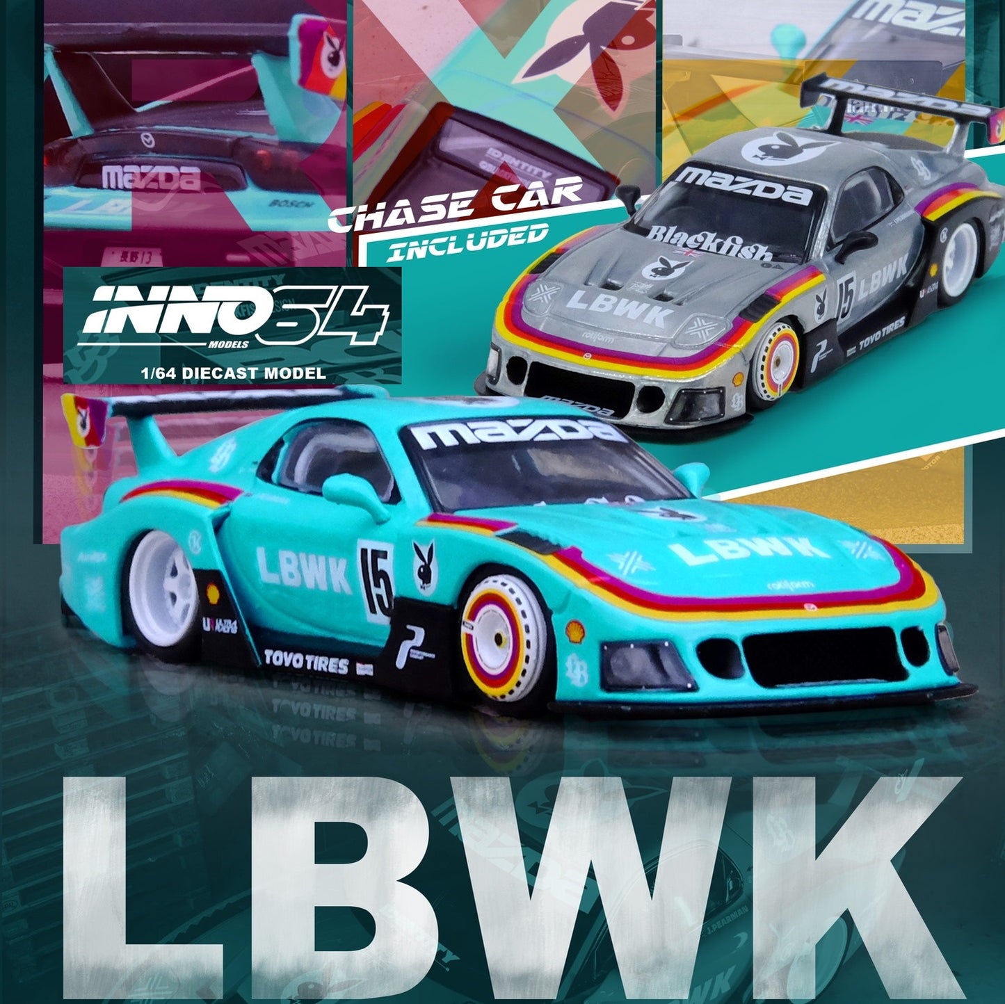INNO64 1/64 RX7 (FD3S) LB-SUPER SILHOUETTE - Beijing Hobby Expo 2024