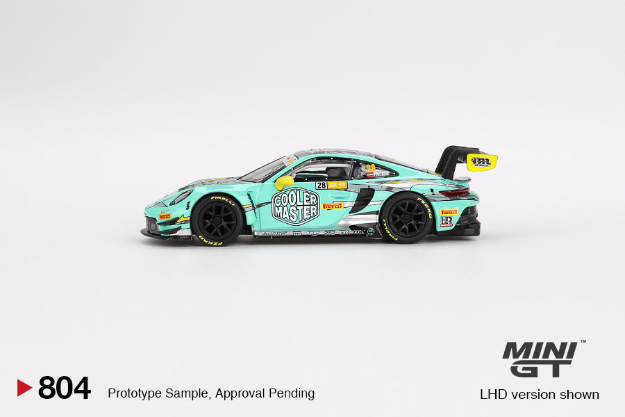 MINI GT 1/64 Porsche 911 GT3 R #28 HubAuto Racing 2023 FIA GT World Cup 70th Macau Grand Prix MGT00804-L