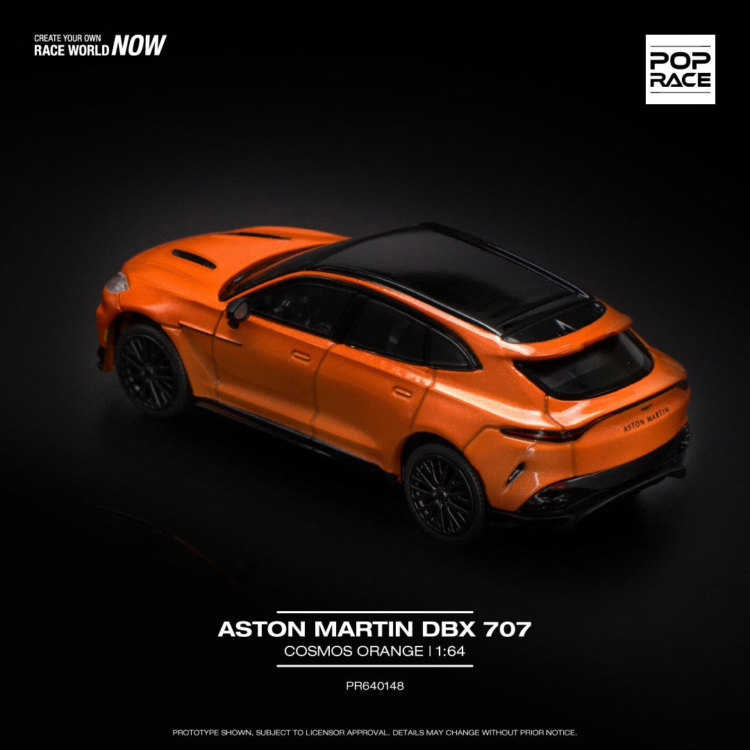 POPRACE 1/64 ASTON MARTIN DBX 707 - COSMOS ORANGE PR640148