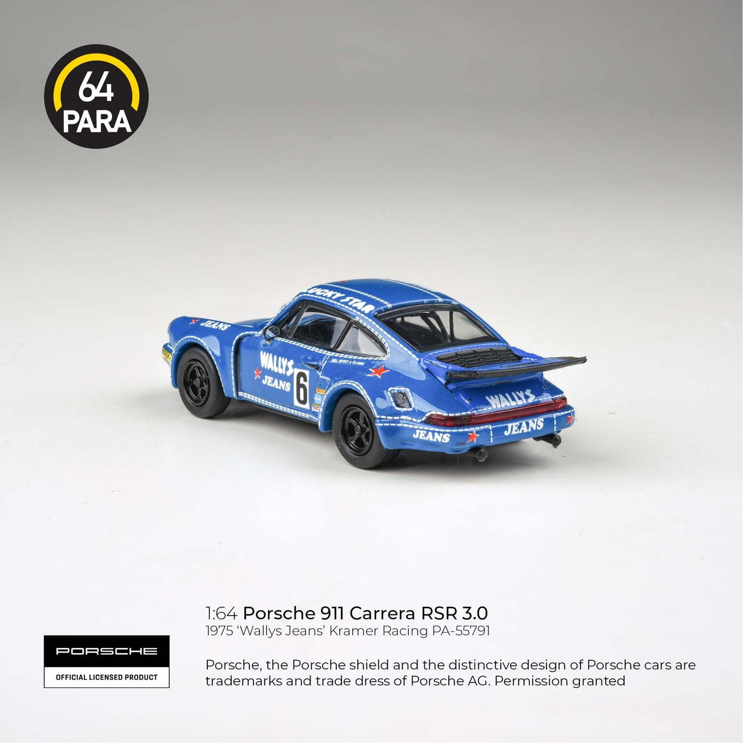 PARA64 1/64 1974 Porsche 911 3.0 RSR 'Wally's Jeans' PA-55791