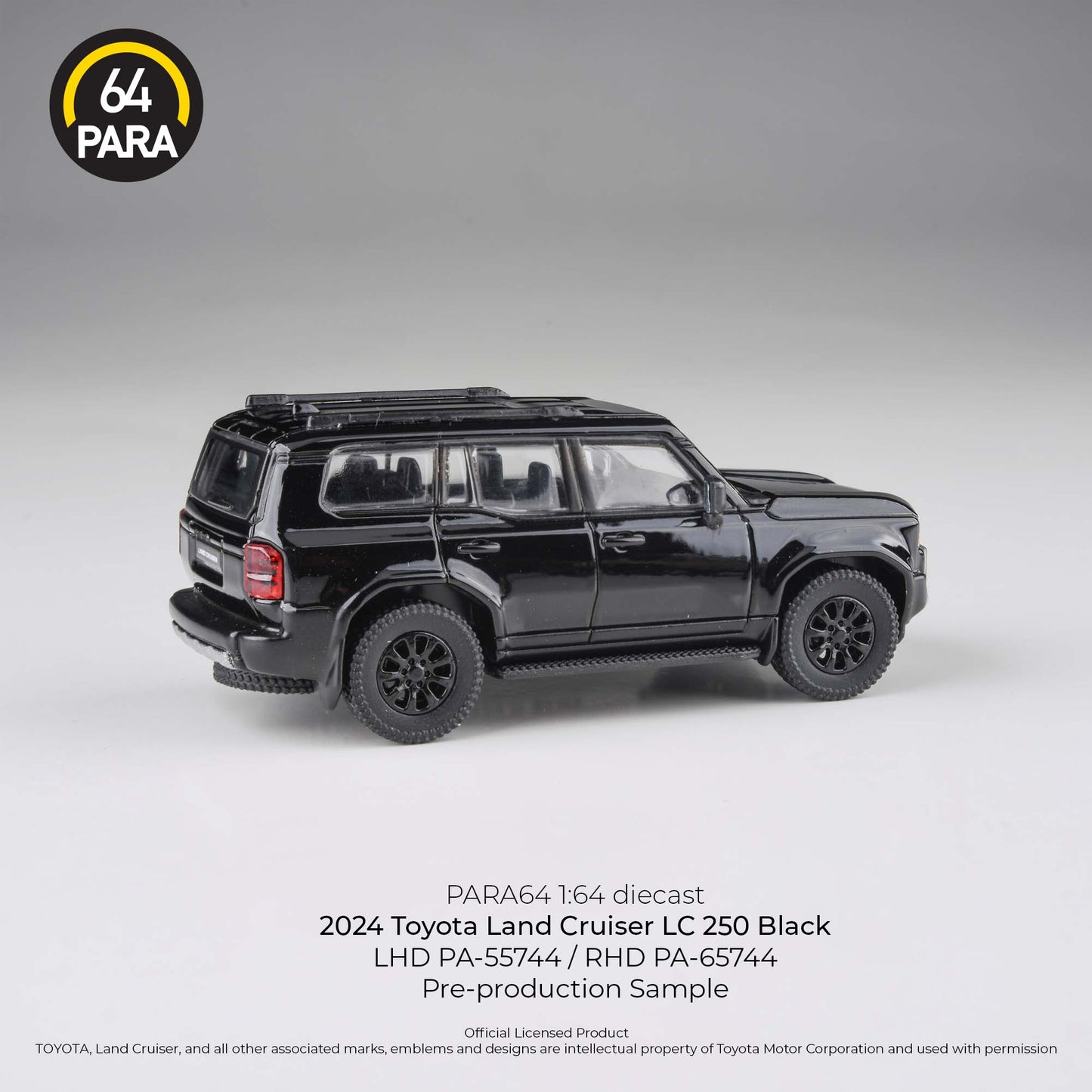 PARA64 1/64 2024 Toyota Land Cruiser 250 – Black – PA-55744