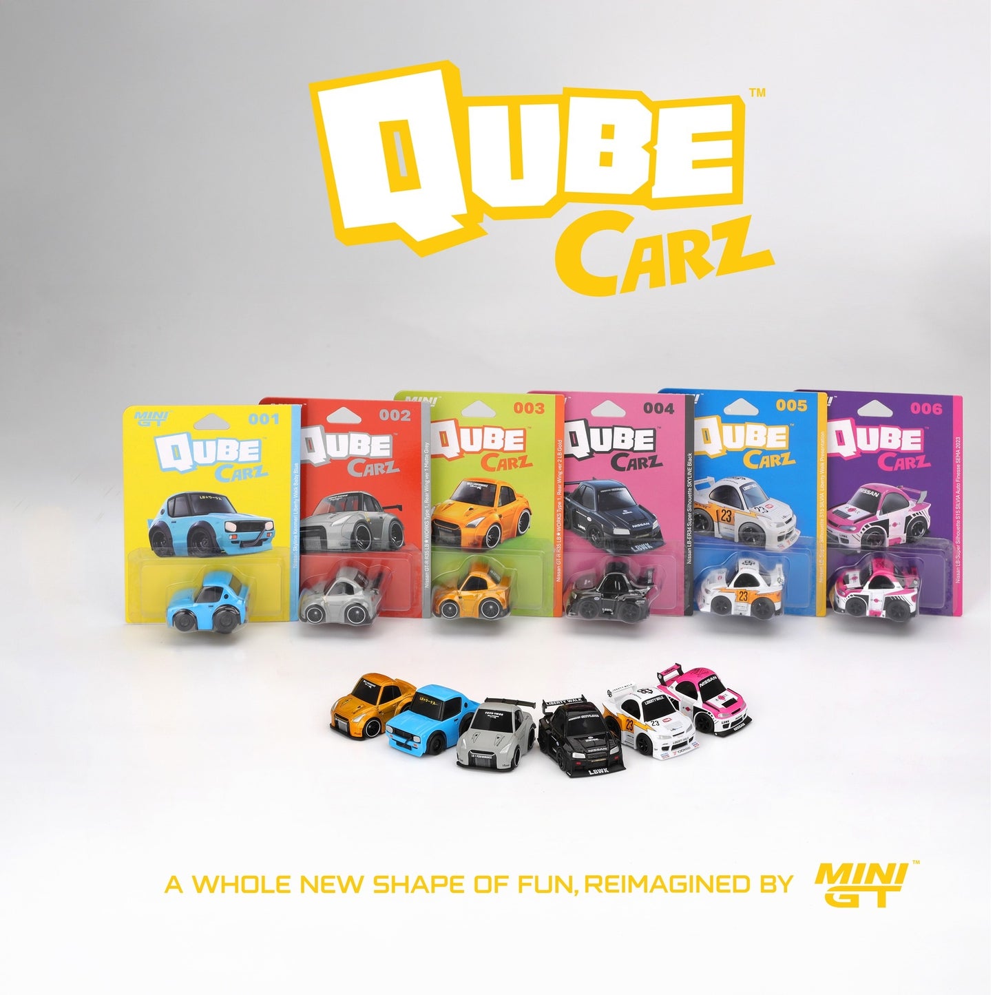 Mini GT QubeCarz Series 1 Liberty Walk Assortment QZ-COMBO001