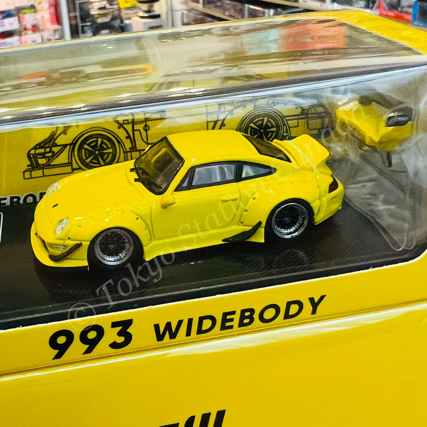 CM MODEL 1/64 993 Yellow (Indonesia Exclusive) CM64-993-INA
