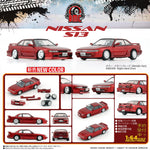 BM Creations 1/64 Nissan Silvia S13 Metallic Red RHD 64B0300