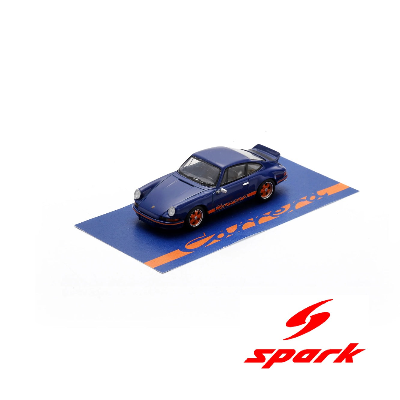 PREORDER SPARK 1/64 Porsche 911 2.7 RS (Blue with orange stripe) 64SP007-A (Approx. Release Date : Q2 2026 subject to the manufacturer's final decision)