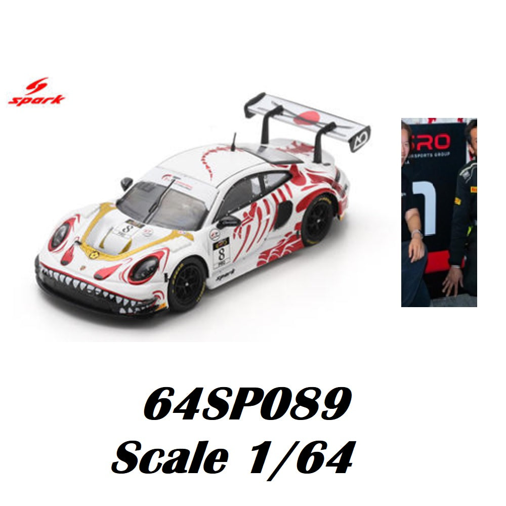 PREORDER SPARK 1/64 Porsche GT3 R No.8 AO Racing Winner Suzuka 1000km 2026 L. Heinrich - A. Picariello - J. Andlauer with Pit Board) 64SP089 (Approx. Release Date : Q1 2027 subject to the manufacturer's final decision)