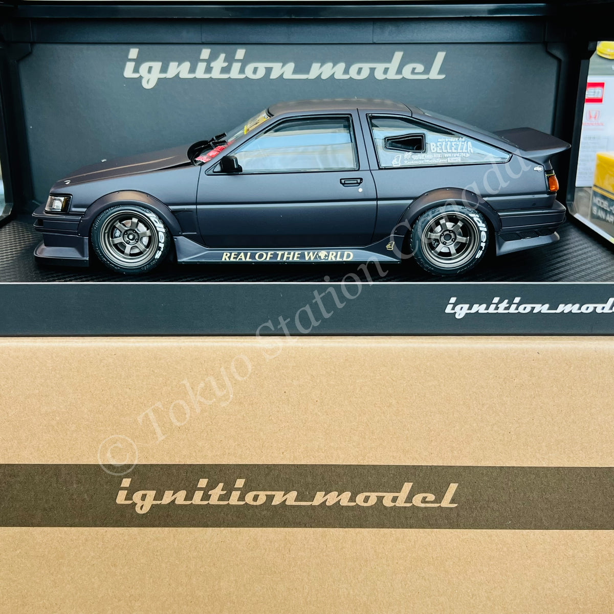 Ignition Model 1/18 RWB AE86 Matte Black IG2606 – Tokyo Station