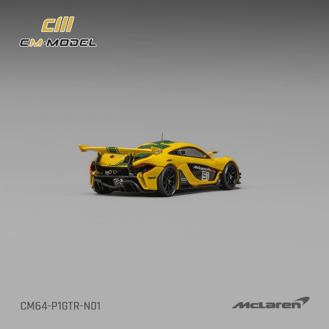 PREORDER CM MODEL 1/64 McLaren P1 GTR Harrods Livery #51 CM64-P1GTR-N01 (Approx. Release Date : Q4 2026 subject to manufacturer's final decision)