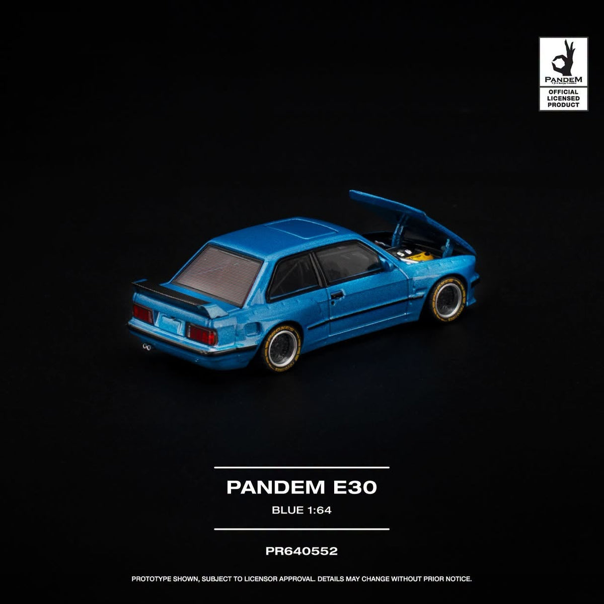 PREORDER POPRACE 1/64 PANDEM E30 BLUE PR640552 (Approx. Release Date: Q2 2027 and subject to the manufacturer's final decision)