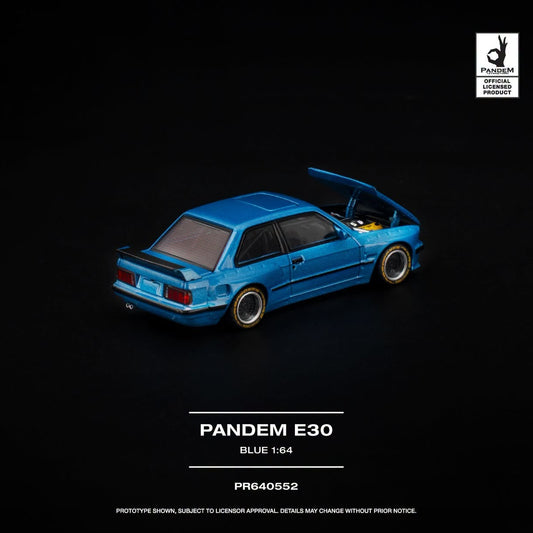 PREORDER POPRACE 1/64 PANDEM E30 BLUE PR640552 (Approx. Release Date: Q2 2027 and subject to the manufacturer's final decision)