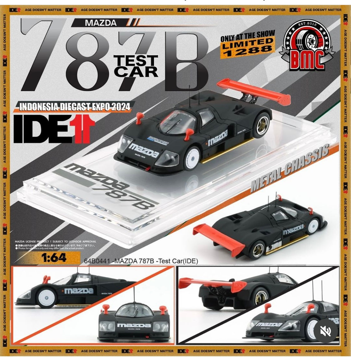 BMC 1/64 MAZDA 787B 1991 LE MANS 24H WINNER Orange Chrome US Exclusive BMC 1/64 MAZDA 787B 1991 LE MANS 24H WINNER Orange Chrome US Exclusive