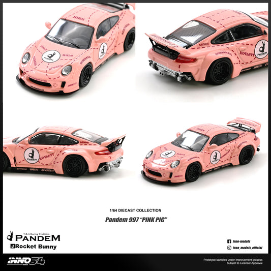 PREORDER INNO64 1/64 PANDEM 997 "PINK PIG" IN64-997P-PPIG (Approx. Release Date : Q4 2026 subject to the manufacturer's final decision)