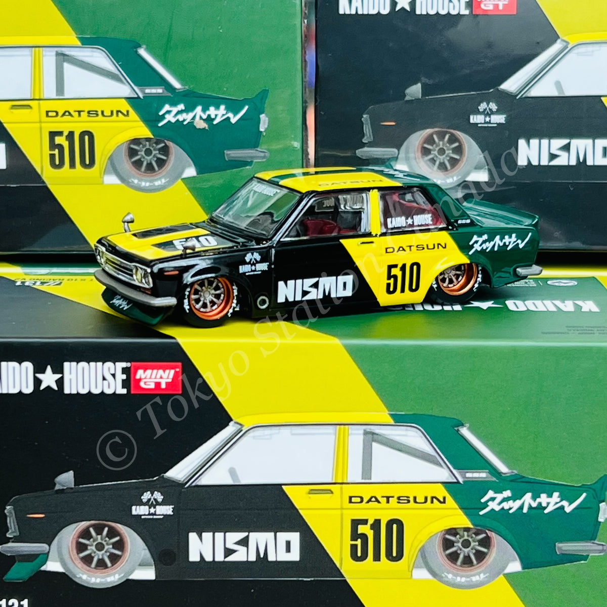 Amazon | 1/64 MINI-GT ダットサン 510 ストリート Tanto V2 (左