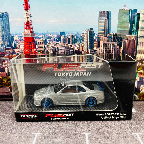 *CHASE CAR* TARMAC WORKS COLLAB64 1/64 Schuco x Tarmac Works 1/64 Nismo R34 GT-R Z-tune FuelFest Tokyo 2023 Special Edition T64S-014-FF
