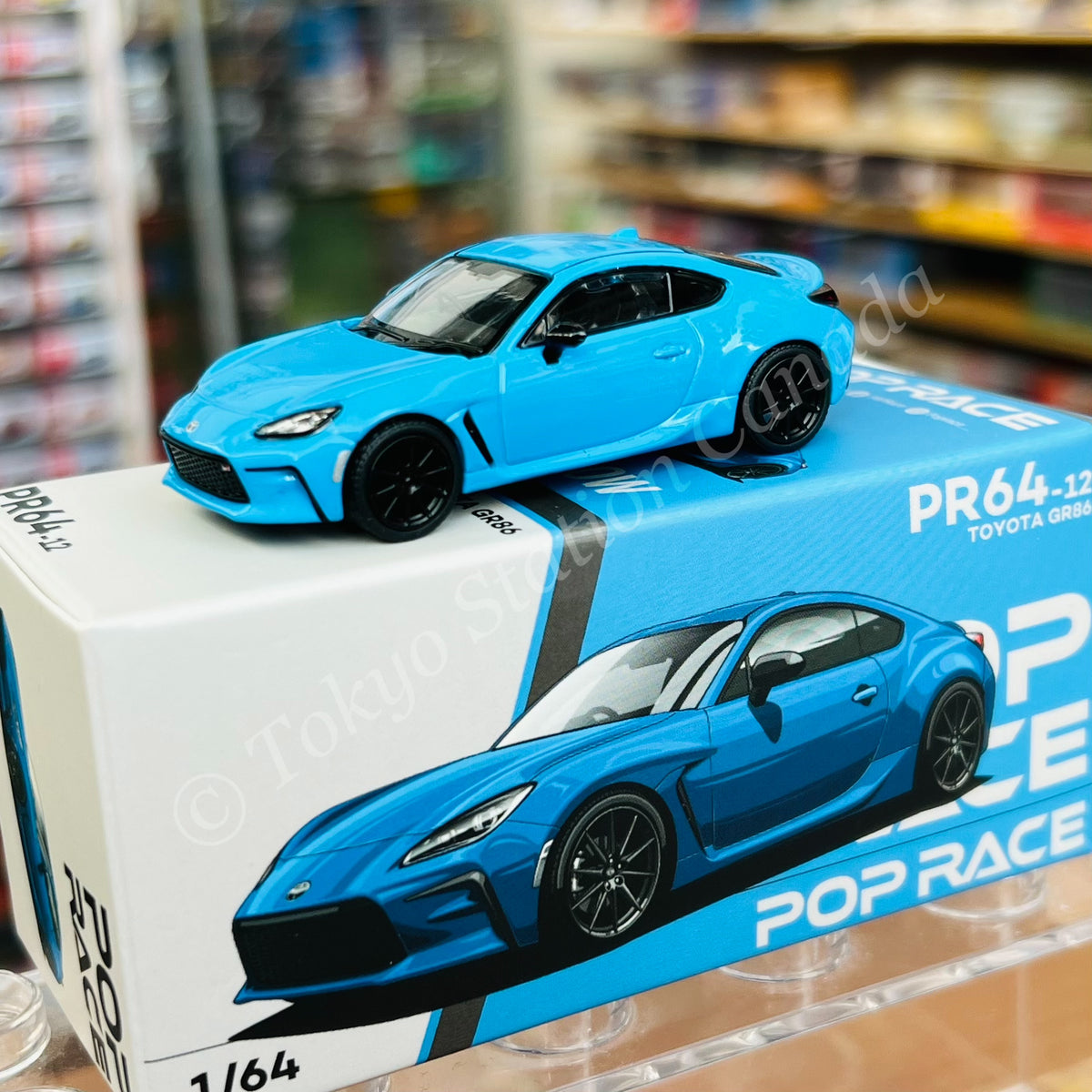 POPRACE 1/64 GR86 Neptune Blue PR640012 – Tokyo Station