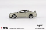 PREORDER MINI GT 1/64 Nissan Skyline GT-R (R34)  V-Spec II Nür Millenium Jade MGT01003-BL (Approx. Release Date : Q3 2025 subject to manufacturer's final decision)