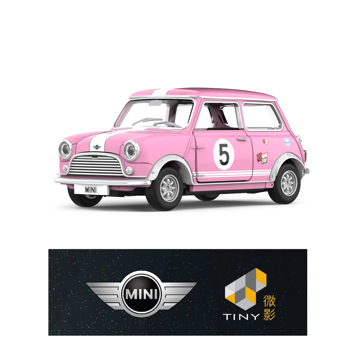 TINY 微影 1/50 Mini Cooper Mk 1 Pink (5) ATC66205