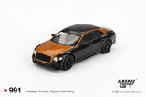 PREORDER MINI GT 1/64 Bentley Flying Spur Orange Flame / Onyx MGT00991-BL (Approx. Release Date : Q3 2025 subject to manufacturer's final decision)