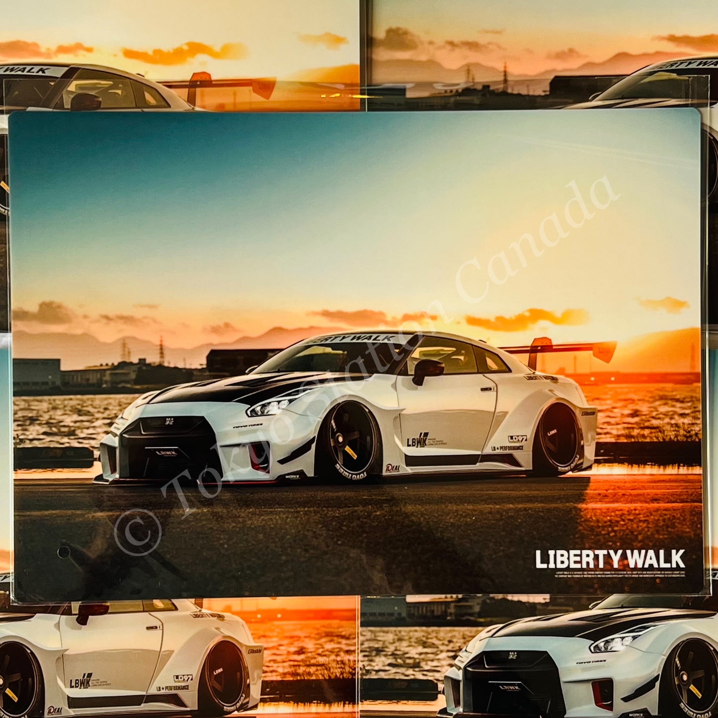 LIBERTY WALK JAPAN Plastic Sheet LB-WORKS LB-Silhouette WORKS GT NISSAN 35GT-RR White (SI150)