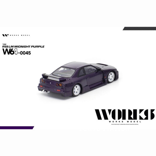PREORDER WORKS 1/64 R33 LM MIDNIGHT PURPLE W640045 (Approx. Release Date: Q2 2027 and subject to the manufacturer's final decision)