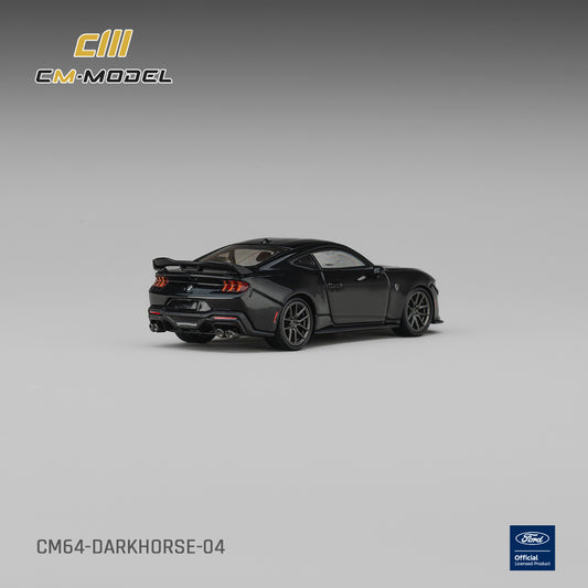 PREORDER CM MODEL 1/64 Ford Mustang Darkhorse Shadow Black CM64-DARKHORSE-04P01 (Approx. Release Date : Q2 2027 subject to manufacturer's final decision)