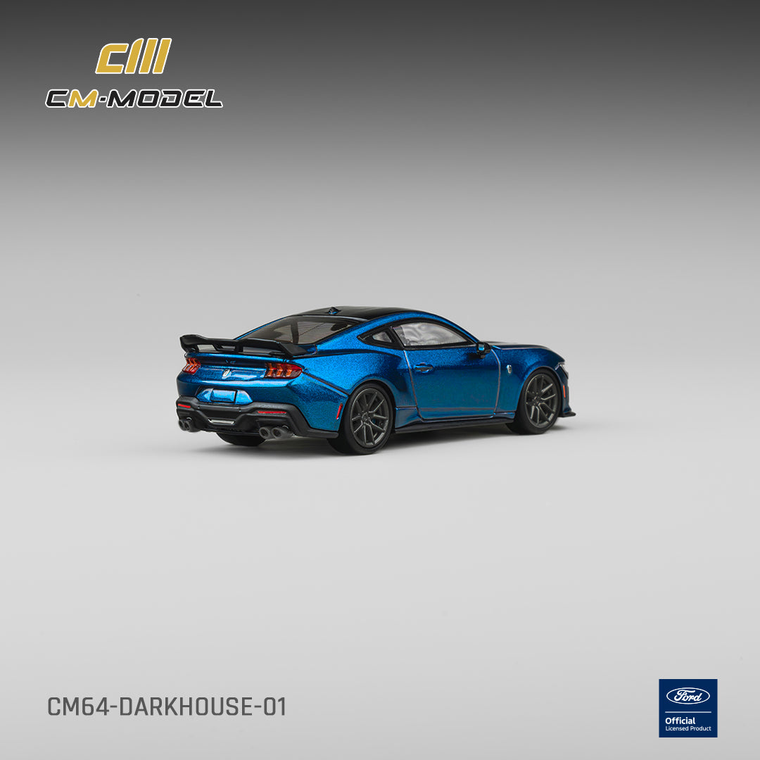 PREORDER CM MODEL 1/64 Ford Mustang DarkHorse Blue Ember Metallic CM64-DarkHorse-01 (Approx. Release Date : Q3 2026 subject to manufacturer's final decision)