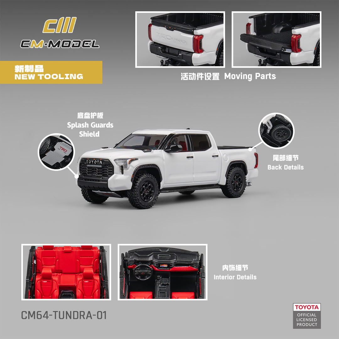 CM MODEL 1/64 Toyota Tundra White CM64-Tundra-01