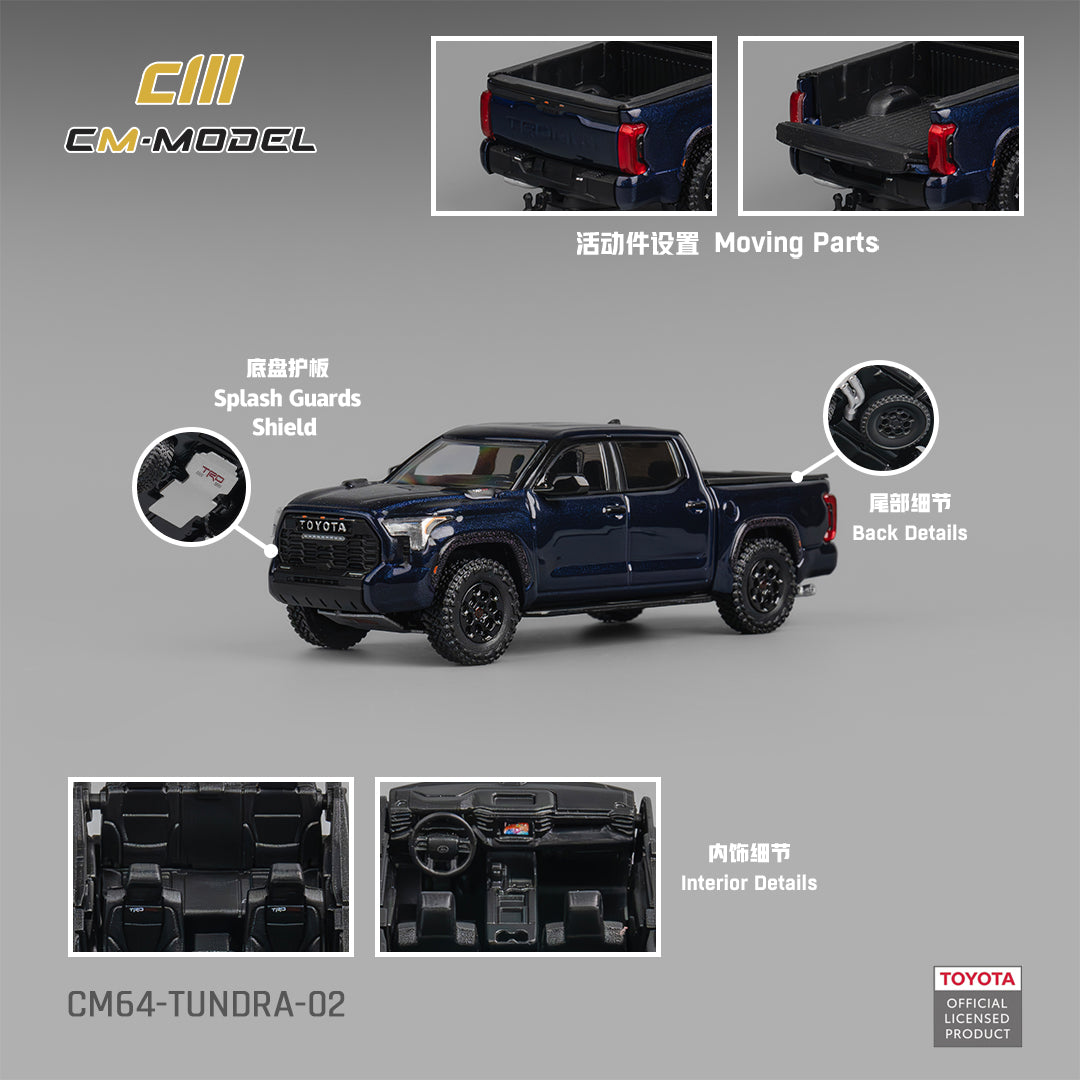 CM MODEL 1/64 Toyota Tundar Metallic blue CM64-Tundra-02