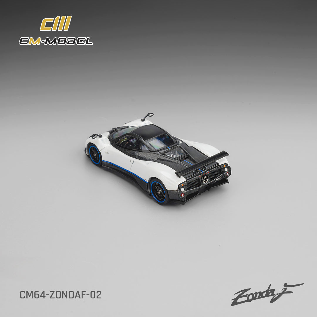 PREORDER CM MODEL 1/64 Pagani ZondaF Pearl White Blue line CM64-ZondaF-02 (Approx. Release Date : Q2 2026 subject to manufacturer's final decision)