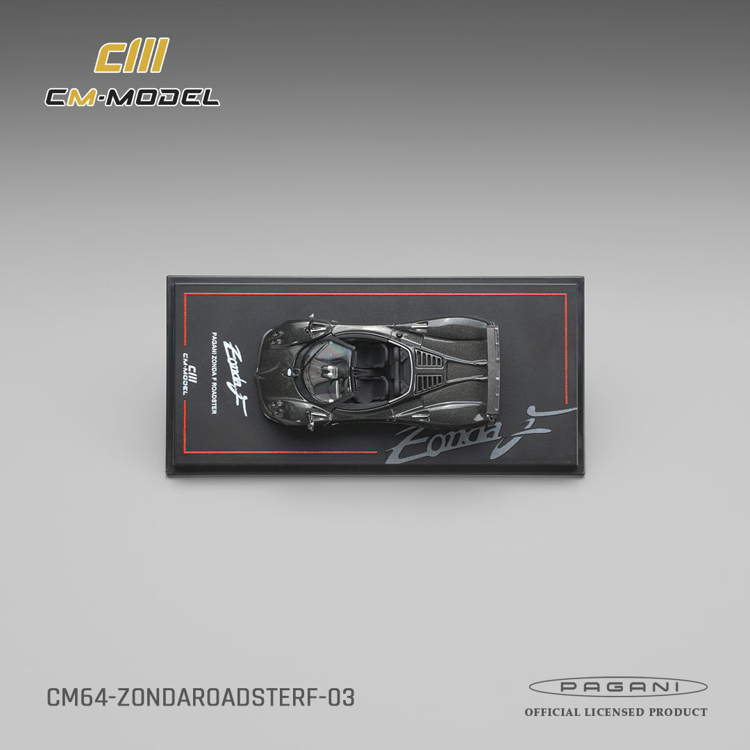 PREORDER CM MODEL 1/64 Pagani ZondaF Roadster Montecarlo Gray CM64-ZONDAROADSTERF-03 (Approx. Release Date : Q2 2027 subject to manufacturer's final decision)