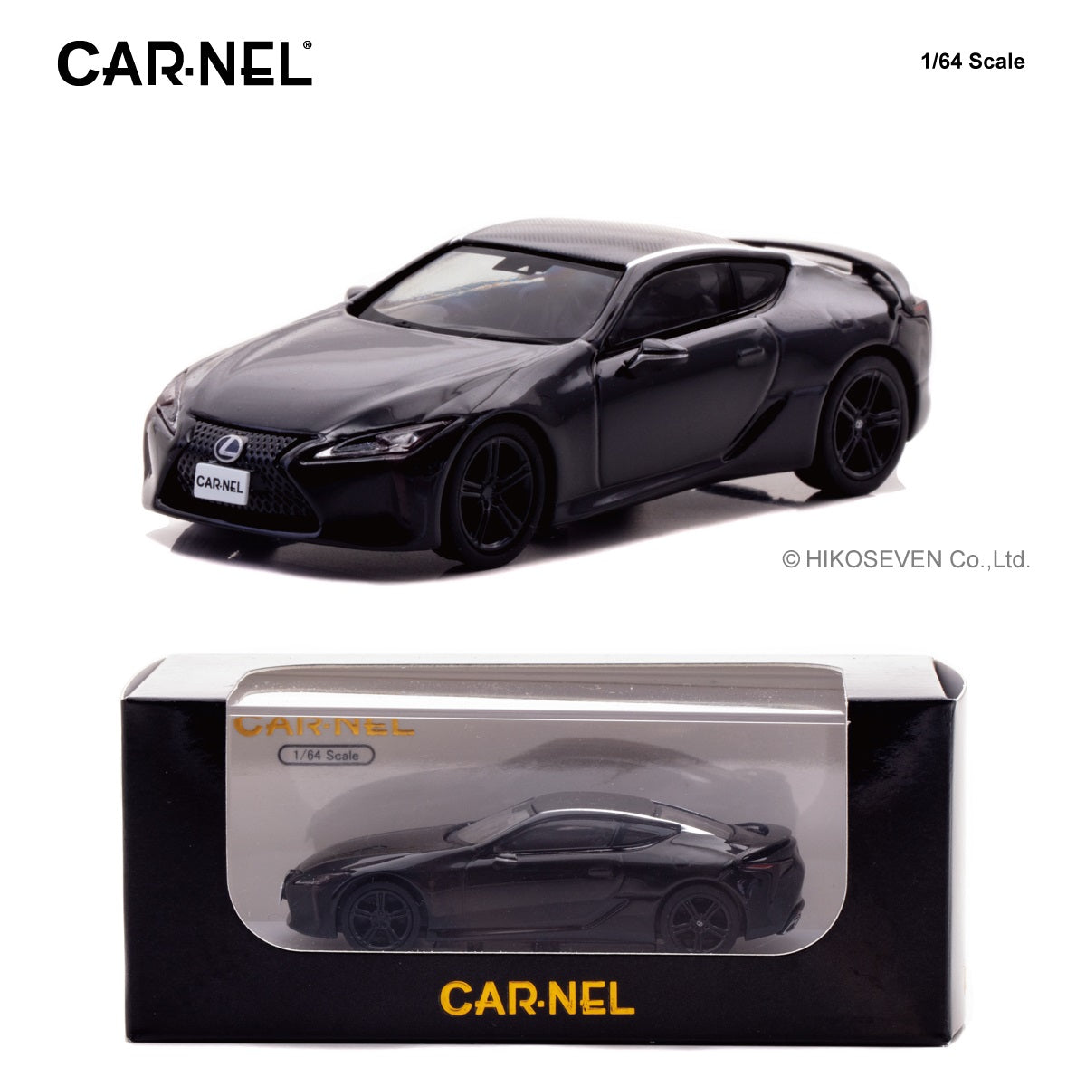 CAR-NEL 1/64 Lexus LC500 “AVIATION” 2021 Black CN640044