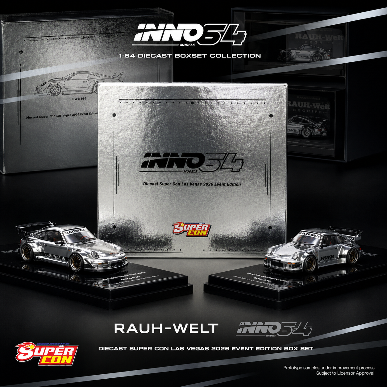 INNO64 DIECAST SUPER CON LAS VEGAS 2026 EVENT EDITION BOX SET IN64-DSCLV26-BS **Limited to ONE per customer**