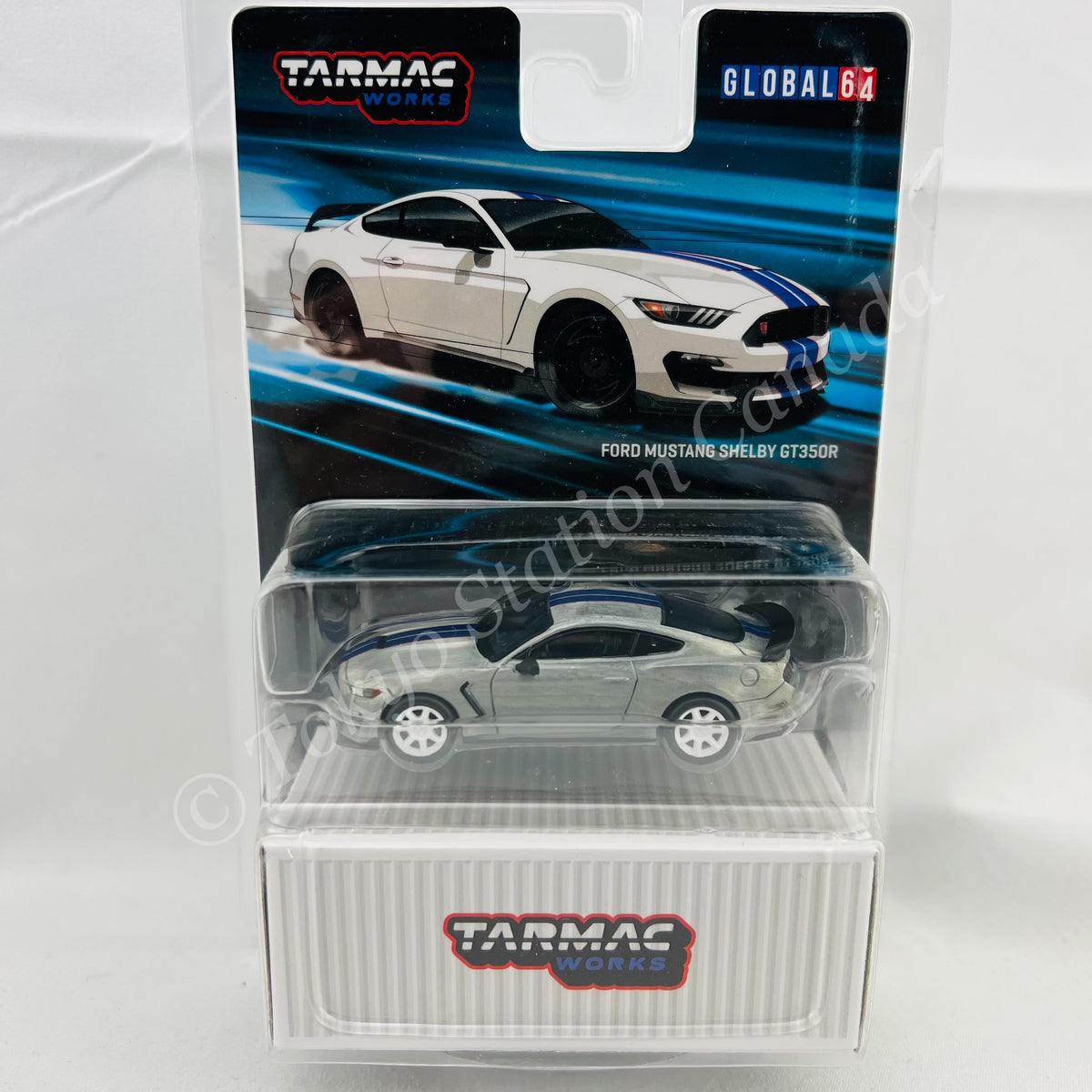 Tarmac Works - Ford Mustang Shelby GT350R Blanche - Échelle 1